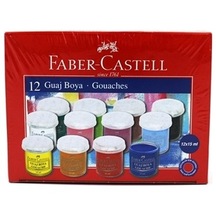 Faber Castell 12 Renk Guaj Boya 12X15Ml
