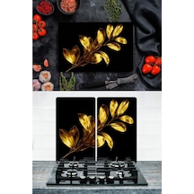 Takım Halinde Tek Buğday  20x30 cm Kesme Tablası ve 60x52cm Cam O