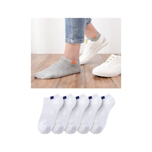 Bgk Unisex 5'li Spor Patik Çorap Beyaz