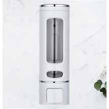Dln Shop Duvara Monte Manuel Sabunluk Sıvı Lavabo Sabunluk El Sabunu Beyaz Renk D-52 Beyaz