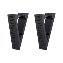 Viking Black Asgard Küpe Siyah