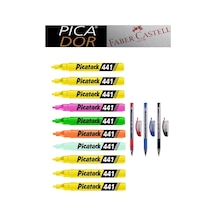 Picatack 441 Fosforlu Kalem Karmaofis Set 1 Karışık5