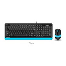 A4 Tech F1010 Q Usb Mavi Fn-Mm Klv+Optik Mouse Set