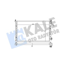 Kale 355845 Radyatör Fıat Doblo Radyatör Al/mknk 645x414x32 46749005- 46803039- 51779231