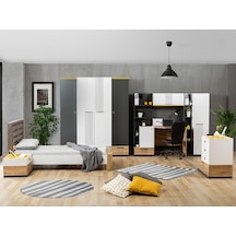 Genç Odası, Relax Genç Odası 6 Lı Takım Beyaz