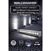 Alles 12v / 24v Wallwasher 50 Cm 18 Watt - Beyaz Işık Beyaz