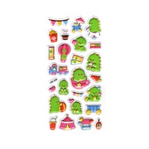 Sticker Kabartmalı Stiker Defter Planlayıcı Etiket Lde038 -19x9cm - Dinozor Lunapark