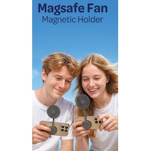 Volkano Manyetik Fan Şarz Edilebilir 3 Kademeli Mıknatıslı Safe Telefon Tutuculu Magsafe Fan Magnetic Holder
