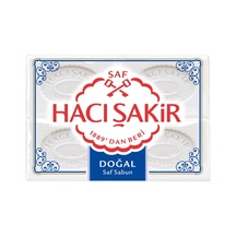 Hacı Şakir Banyo Sabunu 4x150 G Beyaz - Geleneksel Türk Sabunu 2'li Ekonomik Paket - 2 Adet Tarı Yaz