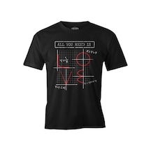 Love Math Siyah Erkek Tshirt