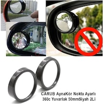Carub Ayna Kör Nokta Ayarlı 360c Yuv.50 MM Siyah 2li
