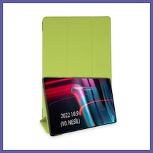 Bezos Apple Uyumlu iPad 2025 10.9 10.nesil A16 Kılıf Tablet Smart Kılıf - Açık Yeşil Nıda
