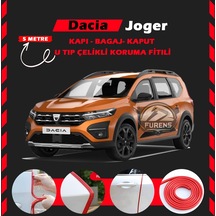 Dacia Joger Oto Araç Kapı Koruma Fitili 5 Metre Parlak Kırmızı Renk