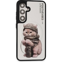 Joko - 919 - Samsung Galaxy S24 Fun Magsafe Kapak - Cadde101 - - Beyaz