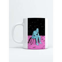 Dr Manhattan Watchmen Baskılı Porselen Kupa Bardak Beyaz