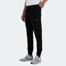 Slazenger RAJKO Erkek Fermuar Cepli Dar Paça Siyah Eşofman Altı