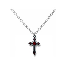 Siyah Gotik Haç Figürlü Unisex Kolye 60 Cm Zincirli, Metal Alternatif Ve Vintage Takı Çok renkli Siyah Gotik Haç Figürlü Unisex Kolye 60 Cm Zincirli, Metal Alternatif Ve Vintage Takı Çok renkli