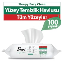 Sleepy Easy Clean Beyaz Sabun Kokusu Yüzey Temizlik Havlusu 100'lü