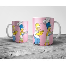 Pixxa Homer Ve Marge Kupa Bardak Model 1