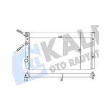 Radyatör - 309 - Volkswagen Golf Iıı-lupo Radyatör - Dpmıx-hb - Al/mknk 628x378x34