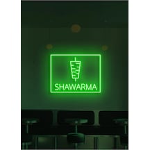 Twins Led Shawarma Yazılı Ve Şekilli Neon Tabela Yeşil Model:model:40863366 Yeşil