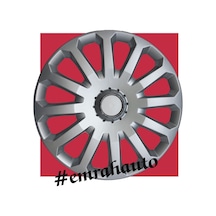 Citroen Xantia 15 İnç Jant Kapağı 4 Lü Set Gri Renk Kolay Montaj Logo Hediye