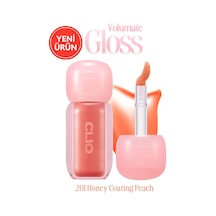 Pigmentli, Parlak Bitişli Dolgunlaştırıcı Lip Gloss Volumate Gloss 201 Honey Coating Peach Çok Renkli