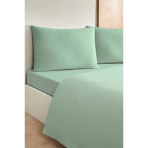 Özdilek -colourist Çağla- Bamboo Lastikli Çarşaflı Tek Kişilik Pike Takımı Yeşil