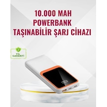 Hubrendy Tekno Powerbank 10000 Mah Çift Usb Çıkışlı, Type-c Girişli, Şık Beyaz Tasarım Diğer