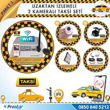 Taksi Kamera Seti 1 Uzaktan İzlemeli 2 Kameralı Wifi 500 Gb Hard