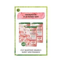 Garnier 1/2 Milyon Probiyotik Türevi İçeren Onarıcı Kağıt Göz Maskesi 3'lü Set pkt2-1prbytkmsk-9438