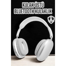 P9 Plus Kablosuz Kulak Üstü Bluetooth Kulaklık Beyaz Yüksek Ses Kaliteli Mh-hs2329-1689