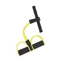 Sarı Direnç Bantları Elastik Fitness Bantları Evde Spor Egzersizleri İçin Çok Fonksiyonlu Taşınabilir 4 Tüp Elastik Pedal Çektirme Sarı