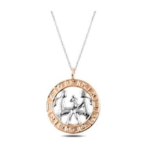 Casera's Gümüş Rose İkizler Burcu Kolye Csr2183095 Gümüş