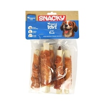 Snacky Tavuklu ve Ciğer Sargılı Kemik Köpek Ödülü 6'lı 168 G