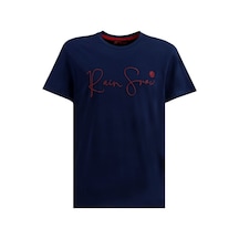 Raınsnow Erkek Sıfır Yaka T-Shirt-İndigo (504689735) İndigo