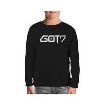 G.O.T7 - Logo Siyah Çocuk Sweatshirt Siyah