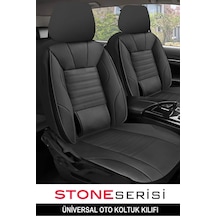 Volkswagen Amarok Single Cab 2.0 Tdı 180 Hp Bmt 2015 Uyumlu Stone Serisi Deri Siyah Oto Kılıfı Tam Set