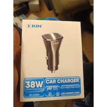 Xkın Xk-car36 Model 38w Hızlı Şarj Özellikli, Pd2.0 Power Delivery Ve Quick Charge Destekli, Led Ortam Aydınlatmalı Araç İçi Çakmaklık Şarj Cihazıdır.