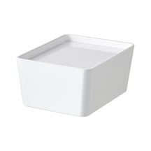 Ikea Kuggıs Kapaklı Depolama Kutusu 13 X 18 X 8 Cm Beyaz