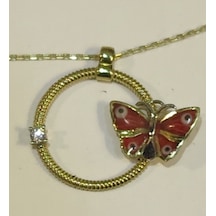 8 Ayar Altın Kolye-2.70 Gm-42 Cm-Zinciride Altındır