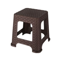 Rattan Tabure Küçük 5'Li Takım Kahverengi