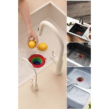 6 Kademeli Lavabo Süzgeci Artıkları Kolayca Toplar Gider Tıkamaz Plastik 1 Parça Plastik Diğer