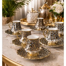 Willow 6 Kişilik Kahve Fincanı Takımı 90 Ml 08885 Çok Renkli