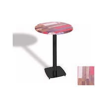 Bistro Masa Tokyo Esb - Werzalit, Wermodin Ve Allzalit Tabla 70 Cm Çap - Redwood Çok Renkli