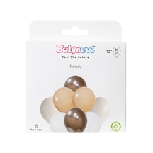 Balonevi Trend Balon Seti 30cm 8'li Çok Renkli