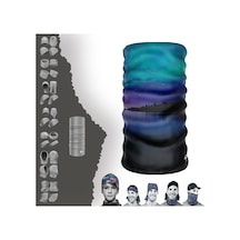 E Taktik Mor Kuzey Işıkları Desenli Boyunluk Dikişsiz Tüp Maske Buff Baf Saç Bandı Uv+50 Yansıtıcı 4 Mevsim Yarı Termal Üründür Çok Renkli - 916344335 Çok Renkli
