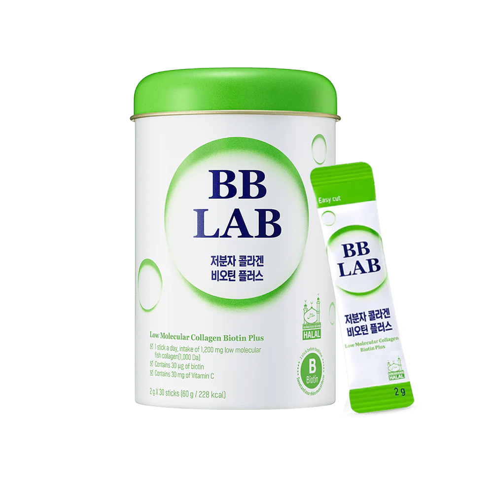 Bb Lab Low-molecular Collagen Biotin Plus Cilt Nemlendirici Ve Biyotin Katkılı Kolajen Helal Sertifikalı 30 Şase