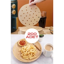 Air Fryer Pişirme Kağıdı Tek Kullanımlık Yuvarlak Delikli 200 Adet