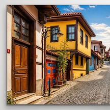 Bezos Eskişehir Odun Pazarı Kanvas Tablo 40x80 Cm Mmbz Çok Renkli